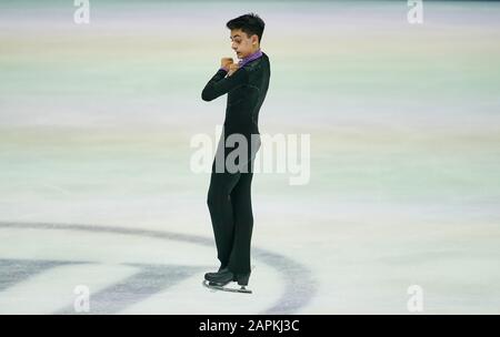 Steiermarkhalle, Graz, Austria. 24th Jan, 2020. Artur Danielian of Russia during Men Free Skating at ISU European Figure Skating Championships in Steiermarkhalle, Graz, Austria. Credit: csm/Alamy Live News Stock Photo