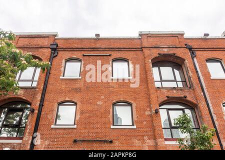 Warehouse by the river in Puerto Madero, Buenos Aires, Argentina Stock Photo