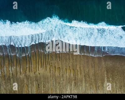 Indonesia, Sumbawa, Aerial view of reef Stock Photo