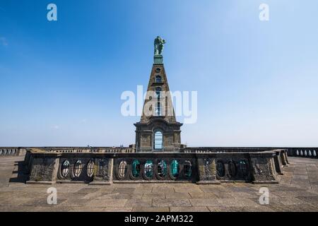 Germany, Hesse, Kassel, Hercules monument in Bergpark Wilhelmshohe Stock Photo