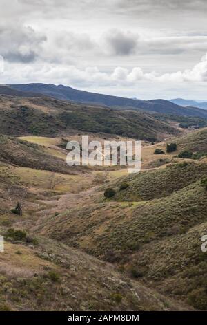 Black star canyon trail in the Santa Ana Mountains part of the