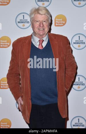 London, UK. 23rd Jan, 2020. Stanley Johnson attends the Good Morning Britain 1 Million Minutes Awards at Television Centre in London. Credit: SOPA Images Limited/Alamy Live News Stock Photo