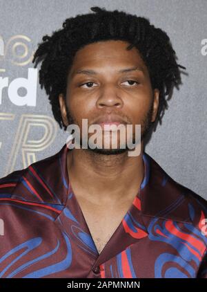 Los Angeles, California, USA. 23rd Jan, 2020. Gallant arrives at the 2020 Billboard Power List Event held at NeueHouse Hollywood in Los Angeles, CA on Thursday, ?January 23, 2020.  (Photo By Sthanlee B. Mirador/Sipa USA) Credit: Sipa USA/Alamy Live News Stock Photo