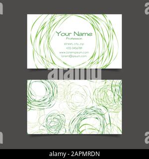 Business card vector template Stock Vector