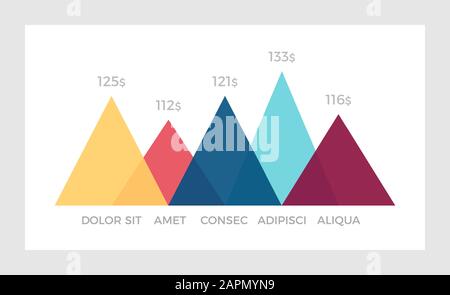 Set of orange and red, blue, turquoise elements for infographic presentation slides with charts, graphs, timeline. Stock Vector
