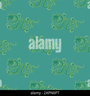 Beautiful green dragon Stock Vector Image & Art - Alamy