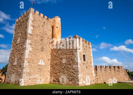 Exterior of the Fortaleza Ozama or Ozama Fortress, it is a sixteenth-century castle in Santo Domingo, Dominican Republic Stock Photo