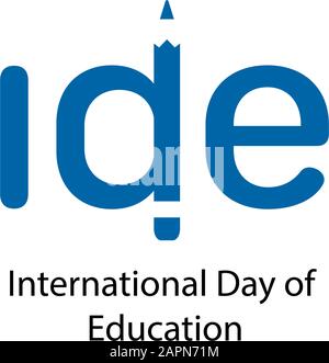 International Day of Education, January 24th, concept for education ...
