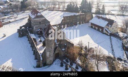 Carta, Romania. The old ruined cistercian abbey from Transylvania Stock Photo