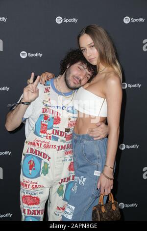 Los Angeles, USA. 23rd Jan, 2020. Benny Blanco, Elsie Hewitt walking the red carpet at the Spotify Hosts 'Best New Artist' Party held at The Lot Studios on January 23, 2020 in Los Angeles, CA, USA (Photo by Parisa Afsahi/Sipa USA) Credit: Sipa USA/Alamy Live News Stock Photo