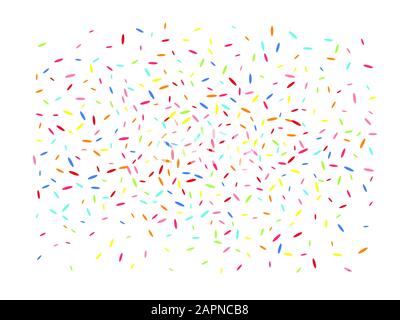 Multicolor hexagonal shapes wide. Confetti of light backgrounds. Confetti new background simple. Stock Vector