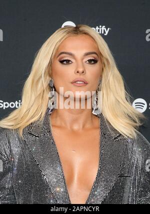 West Hollywood, Ca. 23rd Jan, 2020. Bebe Rexha, at the Spotify Best New Artist 2020 Party at The Lot Studios in West Hollywood, California on January 23, 2020. Credit: Faye Sadou/Media Punch/Alamy Live News Stock Photo