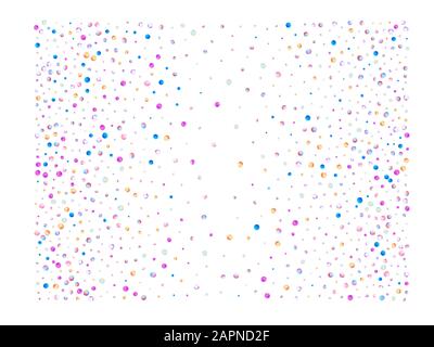 Colored mesh balls light. Confetti new background focus. Stock Vector