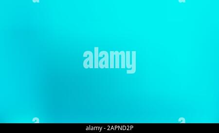 Cyan colored abstract gradient mesh Background. Easy to edit fresh color vector illustration. Elementary texture. Crisp banner template. Pure trendy f Stock Vector