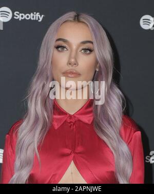 Olivia O'Brien walking the red carpet at the Spotify Hosts "Best New