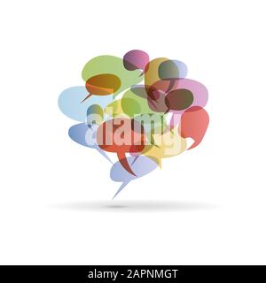 Vector Abstract colorful dialog bubble Stock Vector