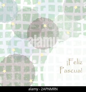 Happy Ester greeting Card. Vector Illustration Stock Vector