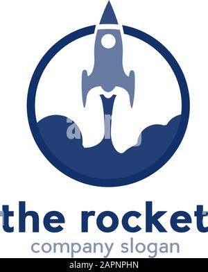 Vector sign abstract takeoff rocket Stock Vector