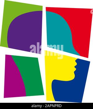 Vector concept multitasking people Stock Vector