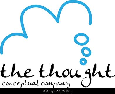 Vector sign concept of thought Stock Vector