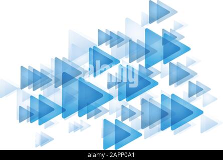 vector geometric, abstract background with arrows in progress Stock Vector
