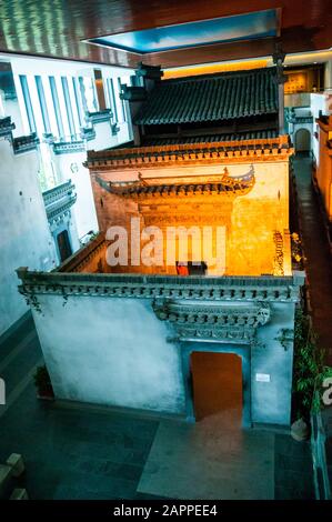 Traditional Huizhou merchant home in the Anhui Provincial Museum, Hefei, China Stock Photo