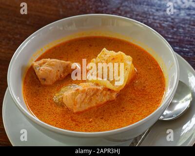Massaman curry fish, Krabi, Thailand,Asia Stock Photo