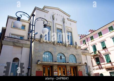 Italy, Liguria, La Spezia - Teatro Civico - Civic Theatre Stock Photo