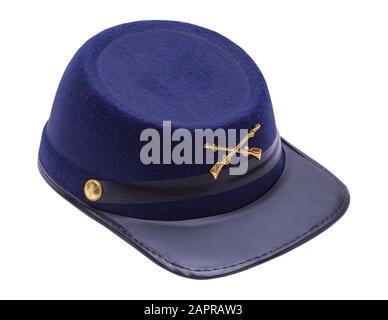 Civil War Hat Isolated on White Background. Stock Photo