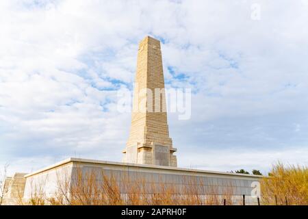 The Helles Memorial serves Commonwealth battle memorial for the whole Gallipoli campaign. Stock Photo