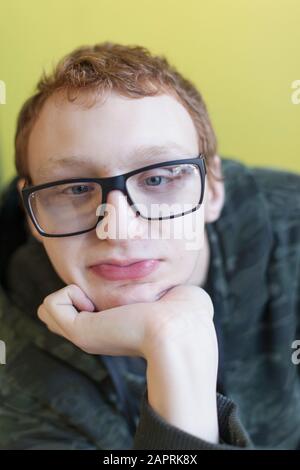 Man with Learning Disability Stock Photo