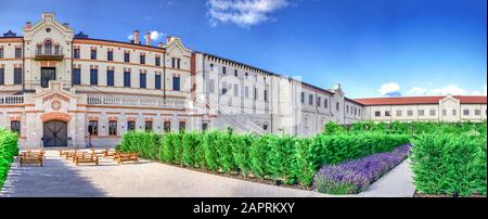 Anenii, Moldova – 06.28.2019. Castle Mimi Winery Factory and Resort in Moldova, on a sunny summer day Stock Photo