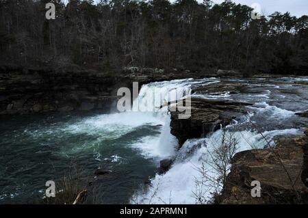 Little River Canyon Falls near Ft Payne, Alabama Stock Photo