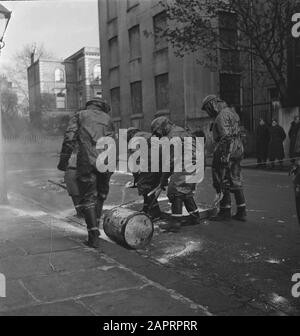 Military exercise. Decontamination Stock Photo - Alamy