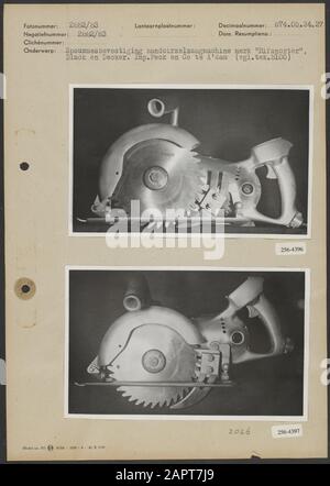 Photo 1 Spouwknife attachment at the hand circular saw machine