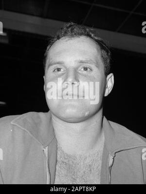 Training Dutch waterpolozevental started, Fred van Dorp (captain).; Stock Photo