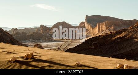 Anfiteatro Valle de la Luna, Atacama Desert. Chile Stock Photo