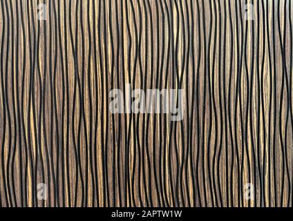 Wood texture with black stripes. Wooden background for design and decoration. Stock Photo