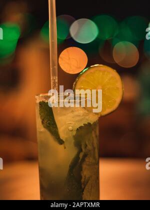 Mojito Drink by Emma Bridge in Curacao. Stock Photo