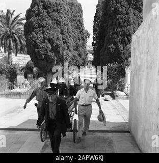 Village life and landscapes on the Catalan coast  Chest is worn to the cemetery Date: undated Location: Catalonia, Spain Keywords: cemeteries, funerals Stock Photo