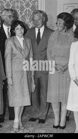 Queen Beatrix receives Nobel Prize winners.; Stock Photo