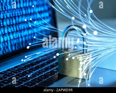 Cyber security, conceptual image Stock Photo