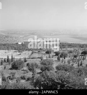 Israel 1964-1965: Haifa, Technion  Modern architecture on the site of the Technion Annotation: The Technion, founded in 1924 in Haifa in the Carmel Mountains, is an Israeli university that is specializing in teaching and research in technological and exact sciences Date: 1964 Location: Carmel, Haifa, Israel Keywords: architecture, buildings, panoramas Institution name: Technion University Stock Photo