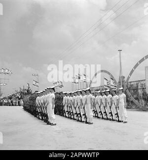 Independence Day (May 15). Military of various army parts, including Marines, with the rifle at the foot with Israeli flags and decorations in the background Location: Israel Keywords: Marines, military parades, national holidays, uniforms, flags, firearms Institution name: Independence Day Stock Photo