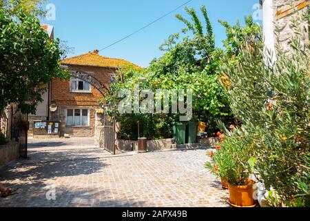 Nessebar, Bulgaria - July 31, 2019 : Church Dormition of Theotokos Stock Photo