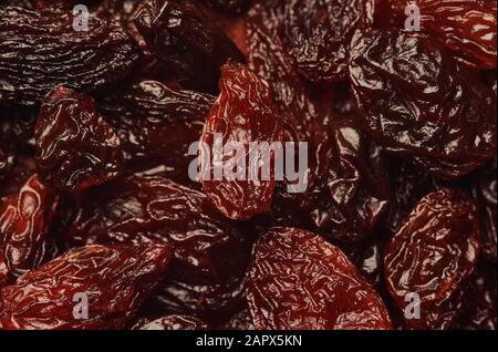 Close-up view of the raisins Stock Photo