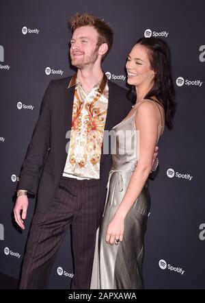 Finneas O'Connell and Claudia Sulewski at the Spotify Best New Artist
