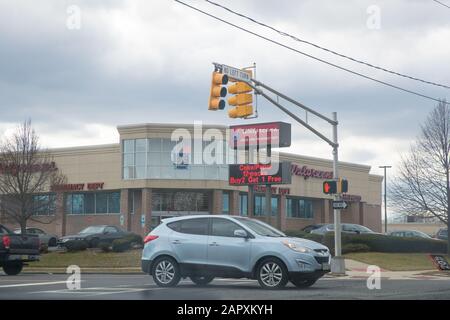 Princeton, Pennsylvania, January 20, 2020: CVS Pharmacy Retail Location. CVS is the Largest Pharmacy Chain in the US - Image Stock Photo