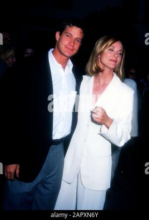 Hollywood, California, USA 6th June 1995 Actor Dylan Walsh and actress Laura Linney attend Paramount Pictures 'Congo' Premiere on June 6, 1995 at Paramount Studios in Hollywood, California, USA. Photo by Barry King/Alamy Stock Photo Stock Photo