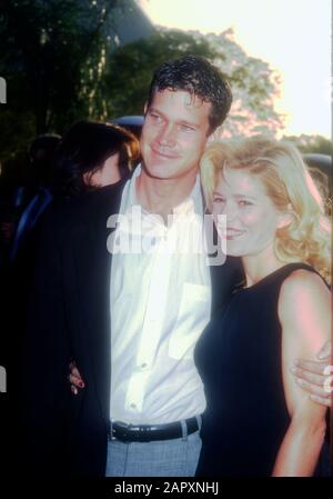 Hollywood, California, USA 6th June 1995 Actor Dylan Walsh and actress Melora Walters attend Paramount Pictures 'Congo' Premiere on June 6, 1995 at Paramount Studios in Hollywood, California, USA. Photo by Barry King/Alamy Stock Photo Stock Photo